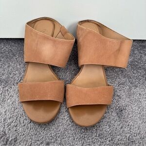 Franco Sarto Tan Leather Sandals